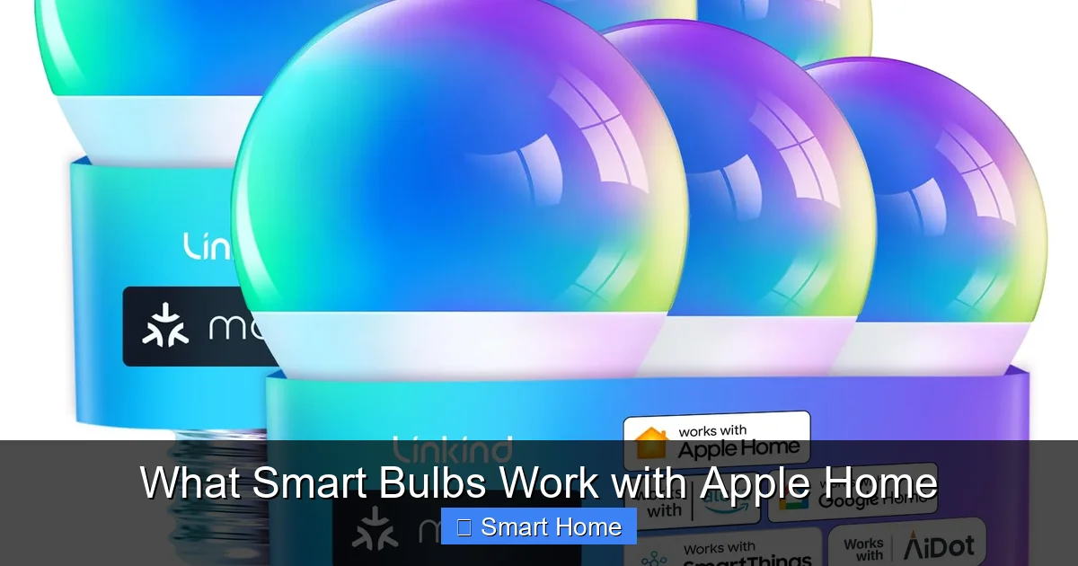 What Smart Bulbs Work with Apple Home