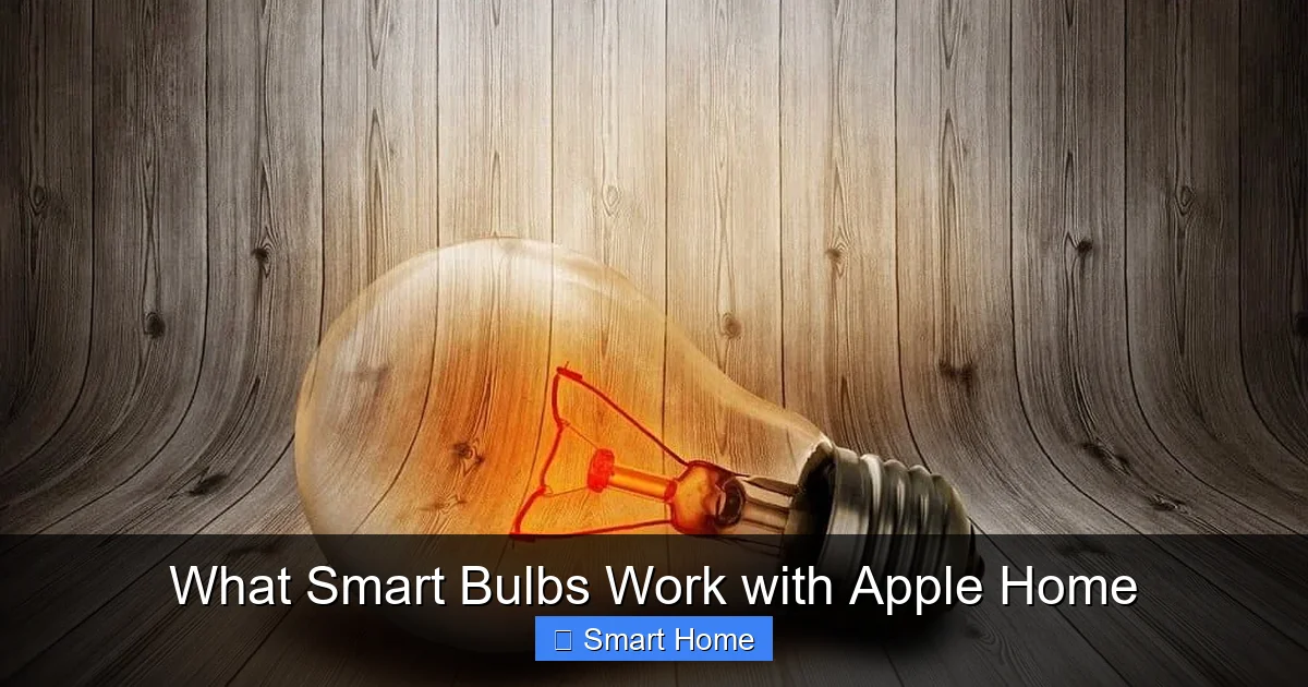 What Smart Bulbs Work with Apple Home