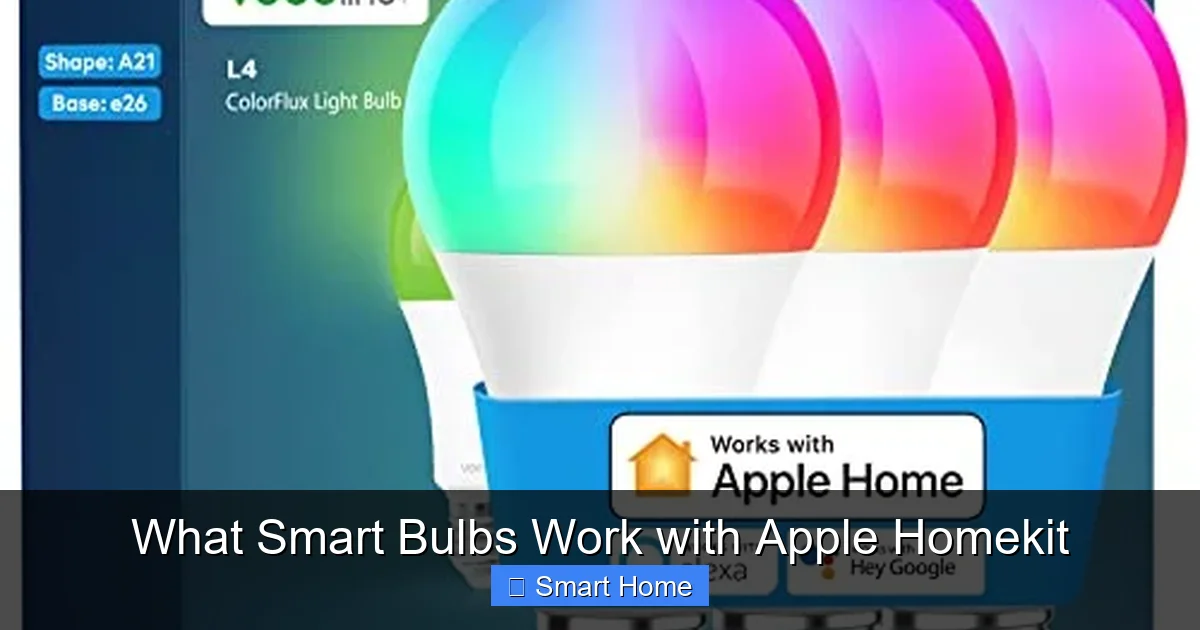What Smart Bulbs Work with Apple Homekit