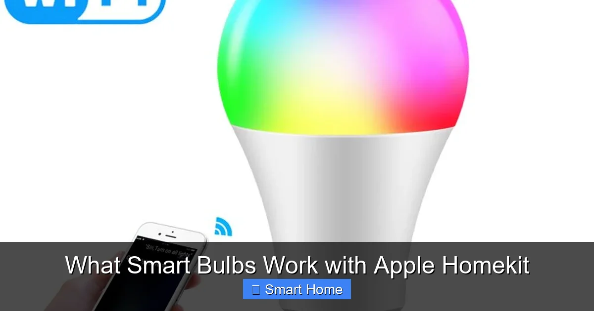 What Smart Bulbs Work with Apple Homekit