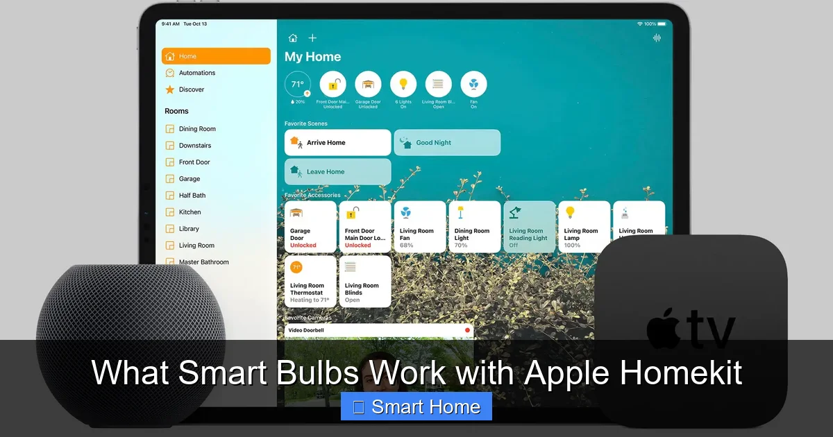What Smart Bulbs Work with Apple Homekit