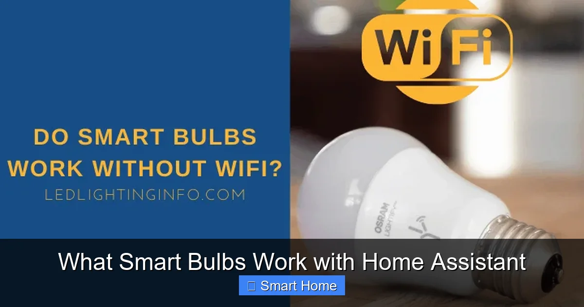 What Smart Bulbs Work with Home Assistant