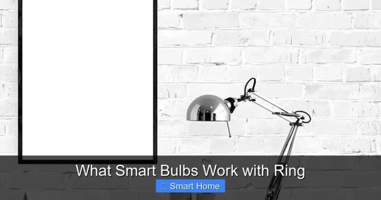 What Smart Bulbs Work with Ring