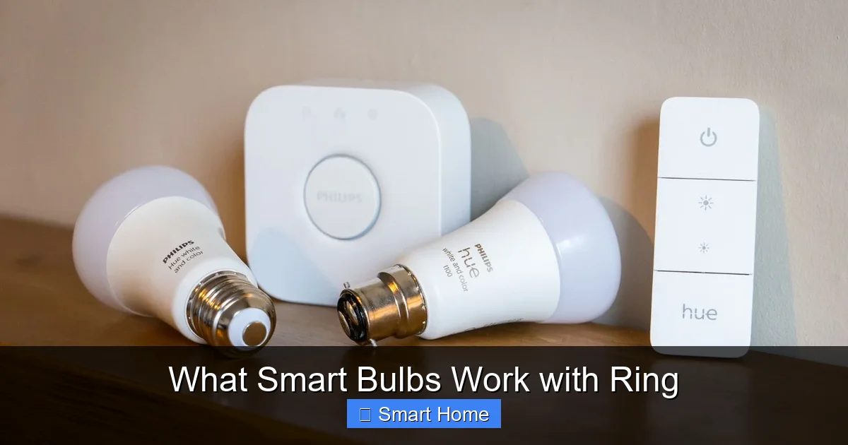 What Smart Bulbs Work with Ring