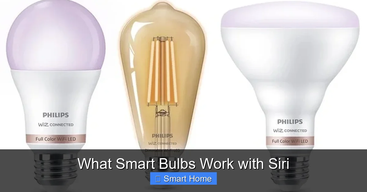 What Smart Bulbs Work with Siri