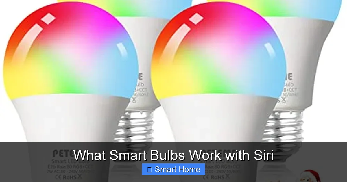 What Smart Bulbs Work with Siri