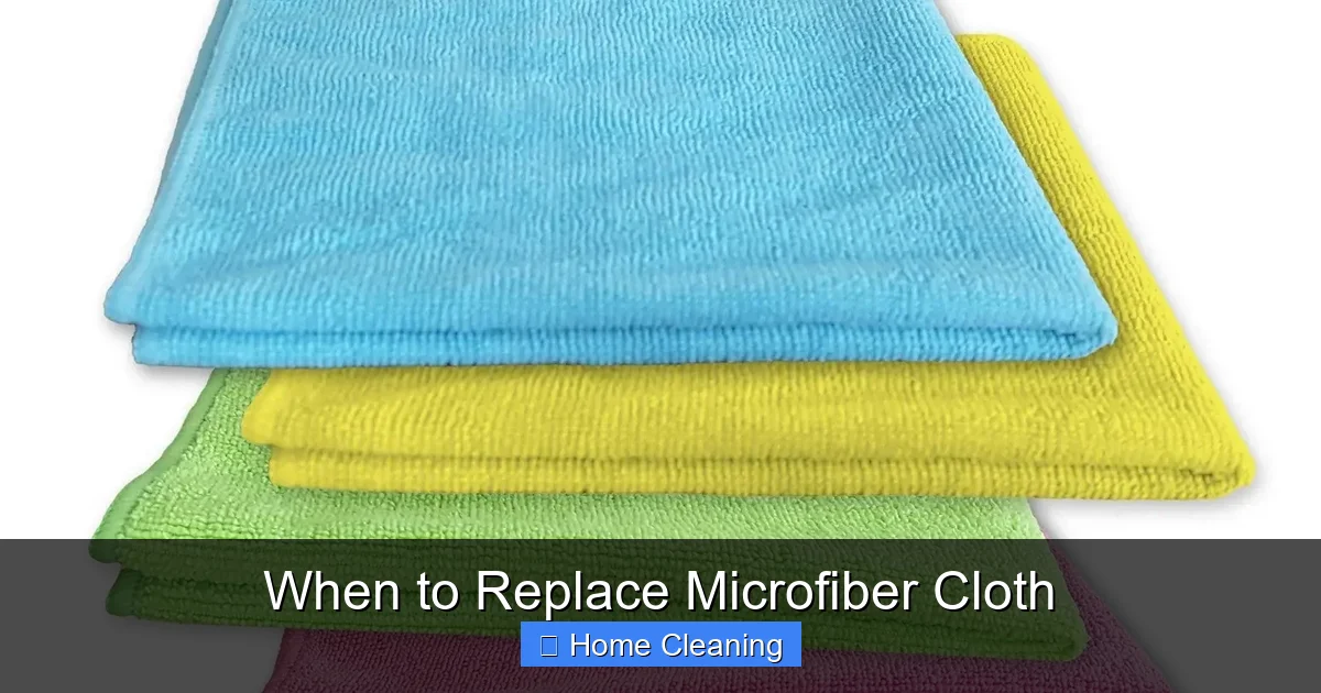 When to Replace Microfiber Cloth
