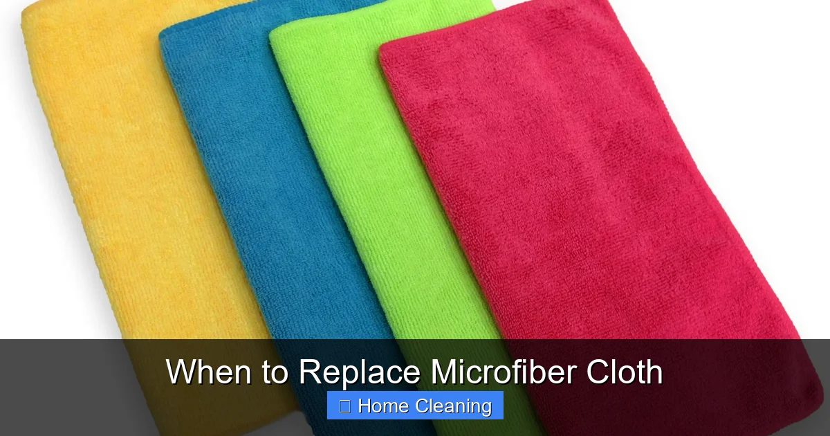 When to Replace Microfiber Cloth