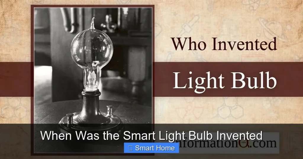 When Was the Smart Light Bulb Invented