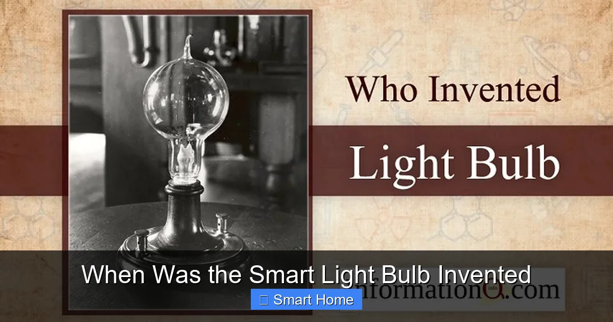 When Was the Smart Light Bulb Invented