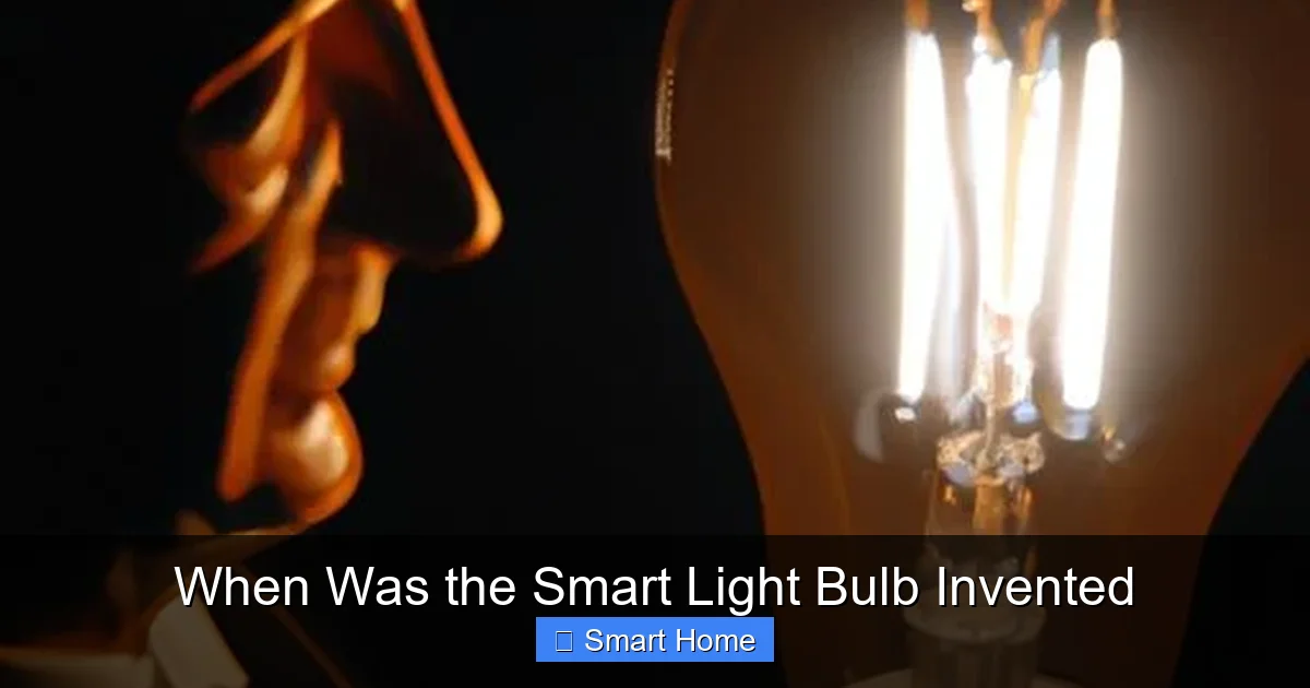 When Was the Smart Light Bulb Invented