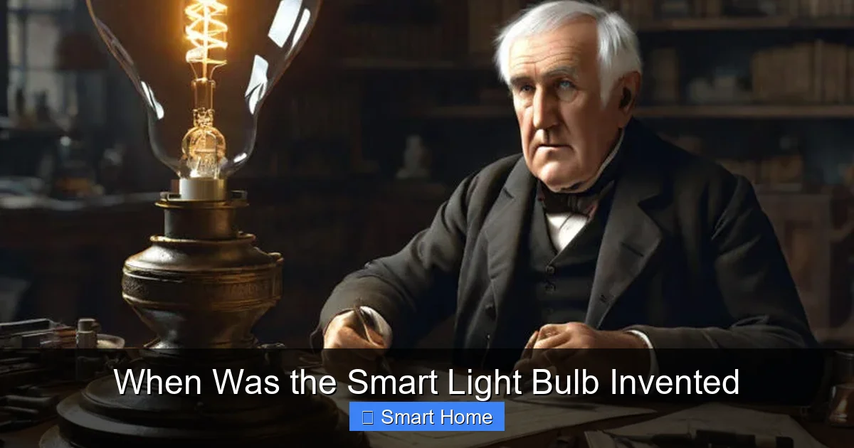 When Was the Smart Light Bulb Invented