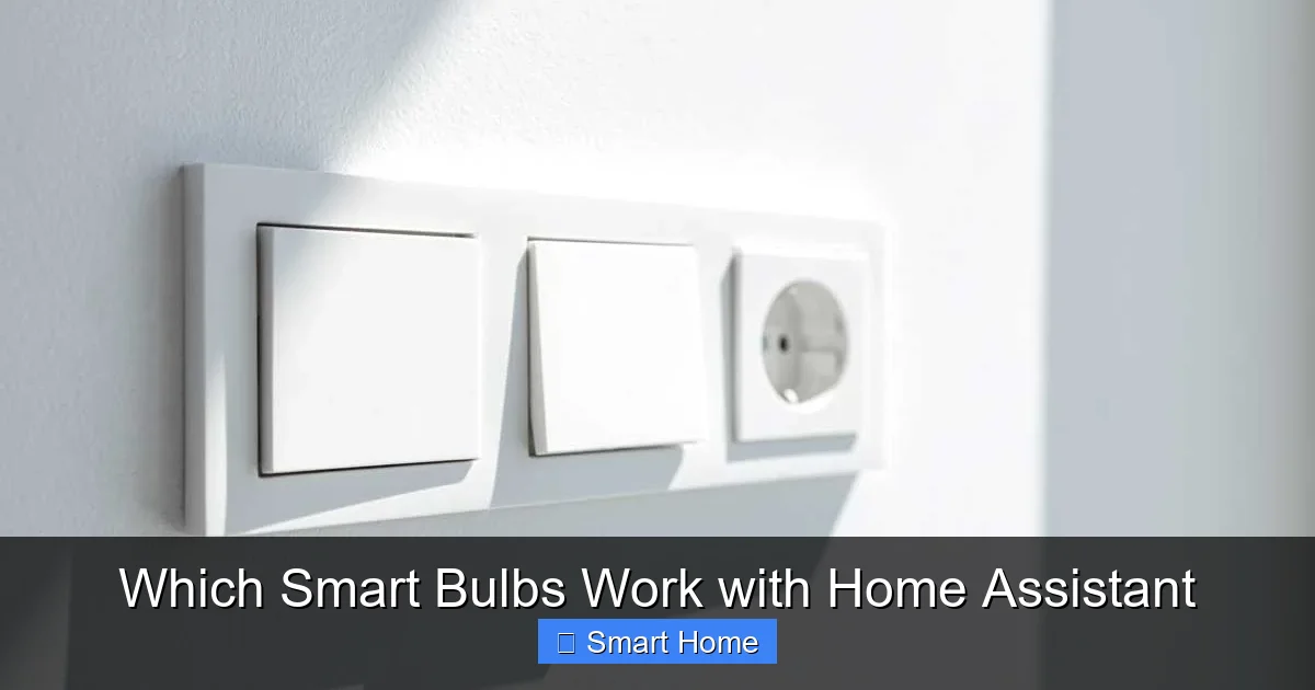 Which Smart Bulbs Work with Home Assistant