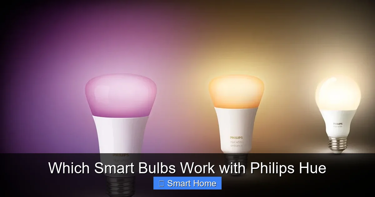 Which Smart Bulbs Work with Philips Hue