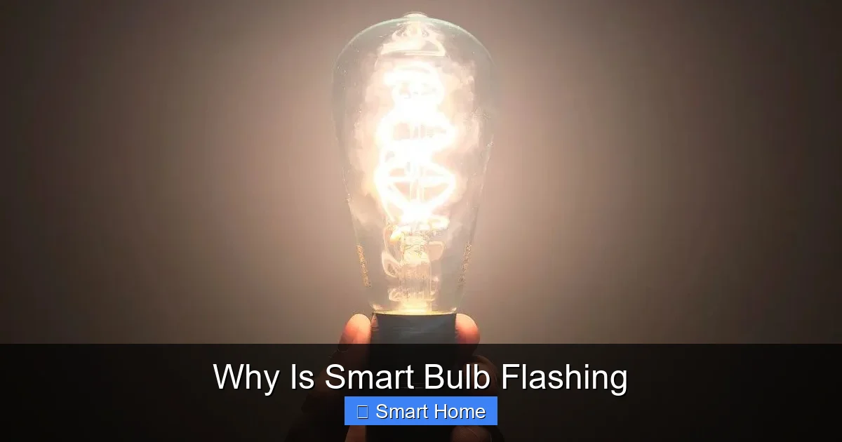 Why Is Smart Bulb Flashing