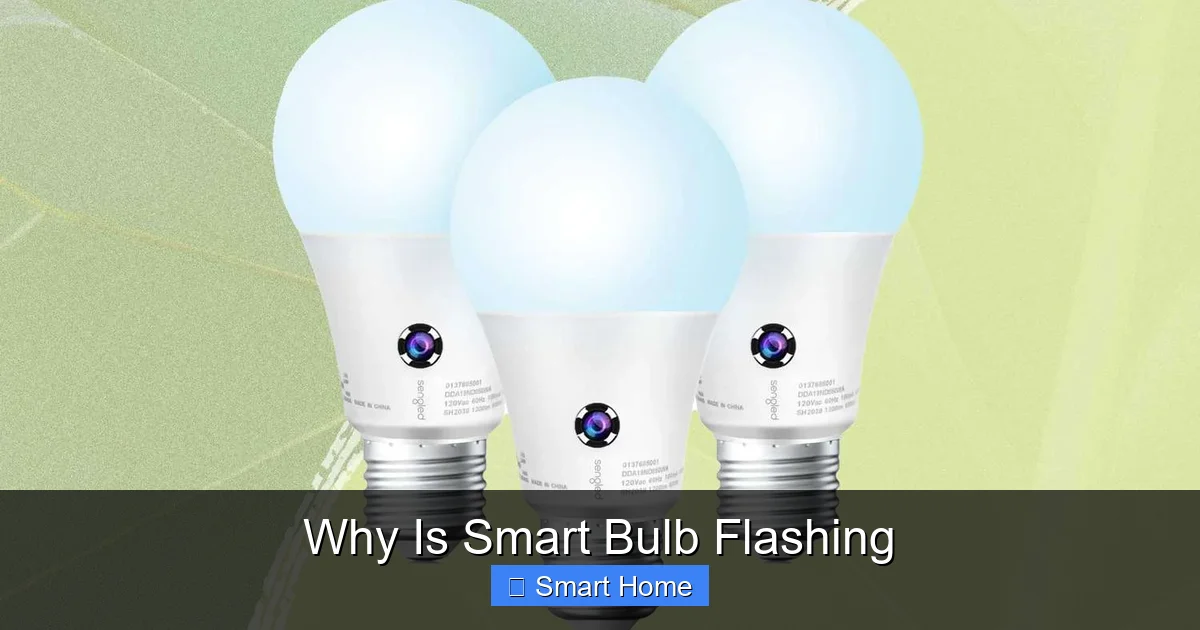Why Is Smart Bulb Flashing