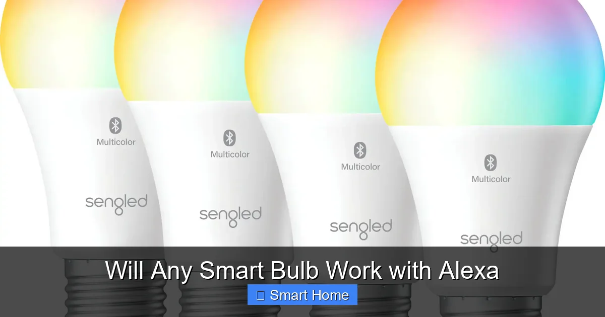 Will Any Smart Bulb Work with Alexa