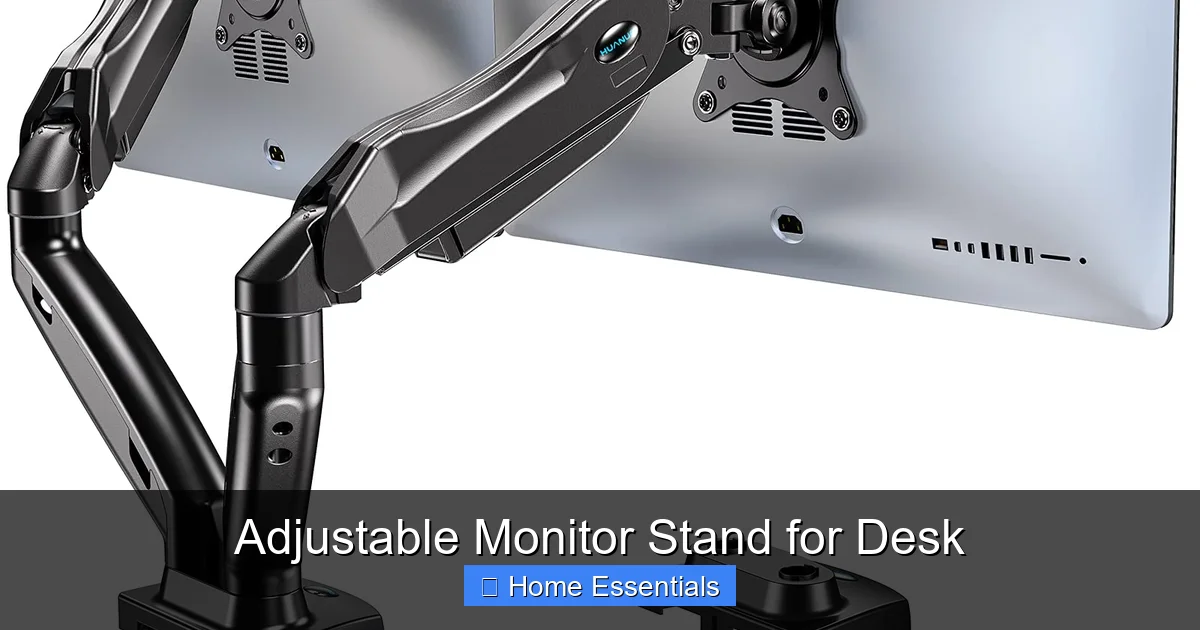 Adjustable Monitor Stand for Desk
