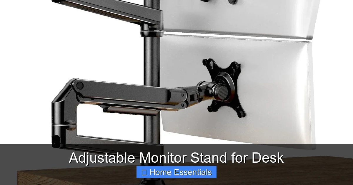 Adjustable Monitor Stand for Desk