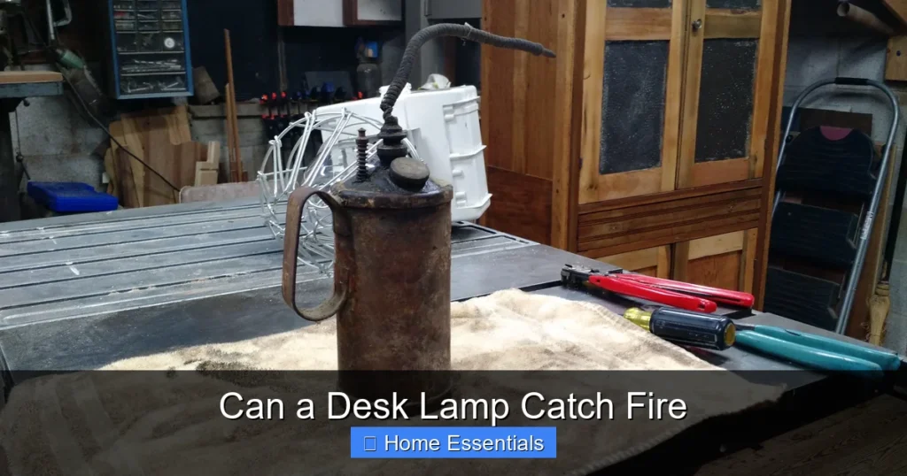 Can a Desk Lamp Catch Fire