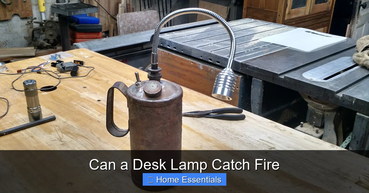 Can a Desk Lamp Catch Fire