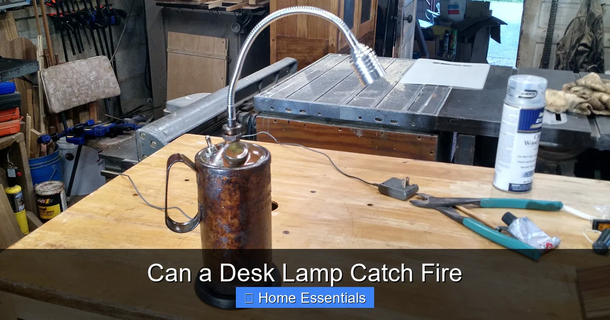 Can a Desk Lamp Catch Fire