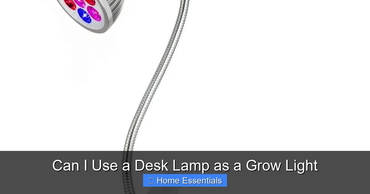 Can I Use a Desk Lamp as a Grow Light