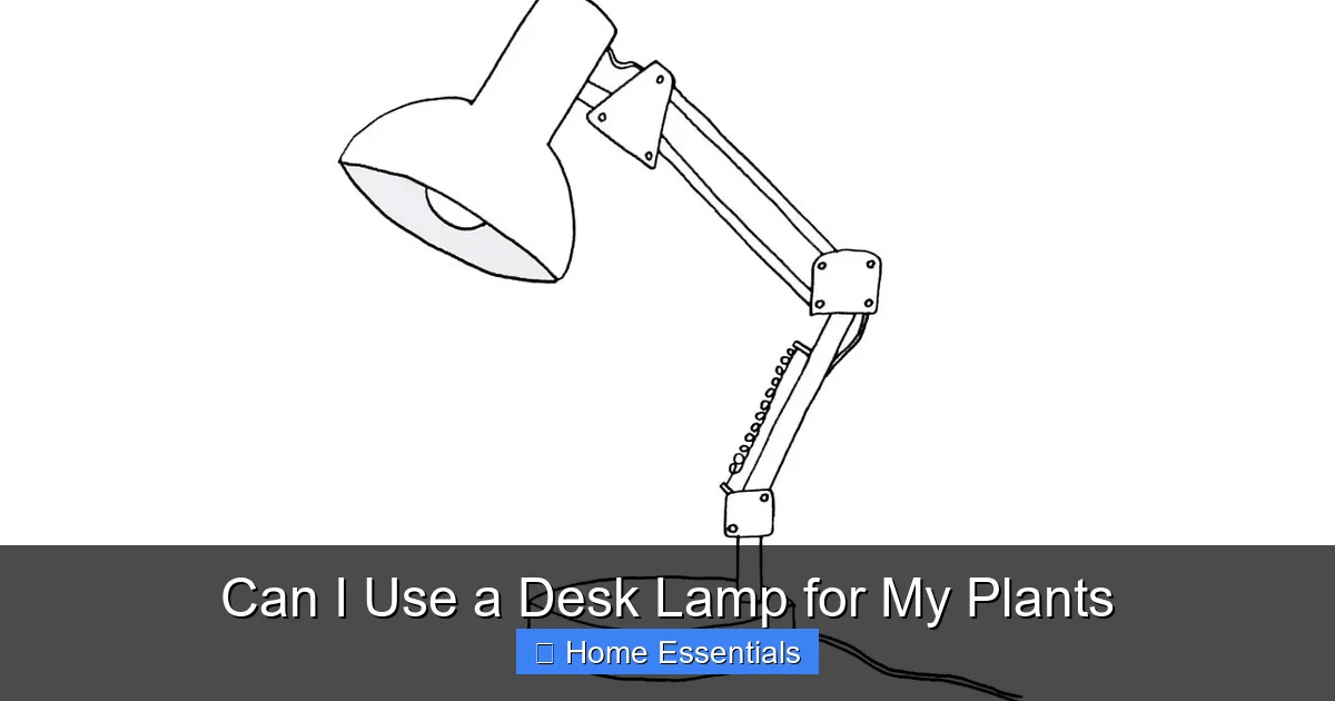 Can I Use a Desk Lamp for My Plants