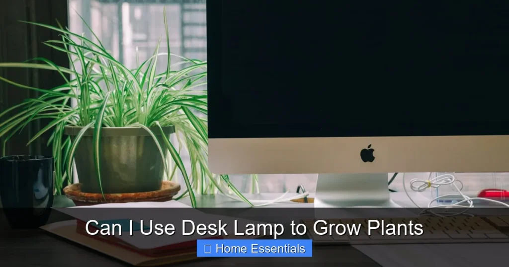 Can I Use Desk Lamp to Grow Plants
