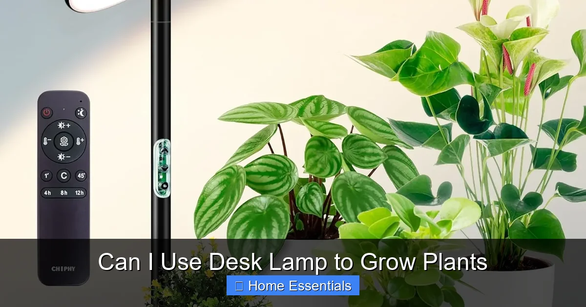 Can I Use Desk Lamp to Grow Plants