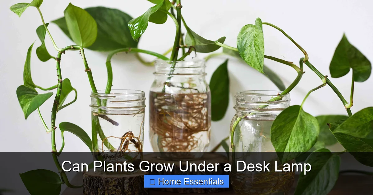 Can Plants Grow Under a Desk Lamp