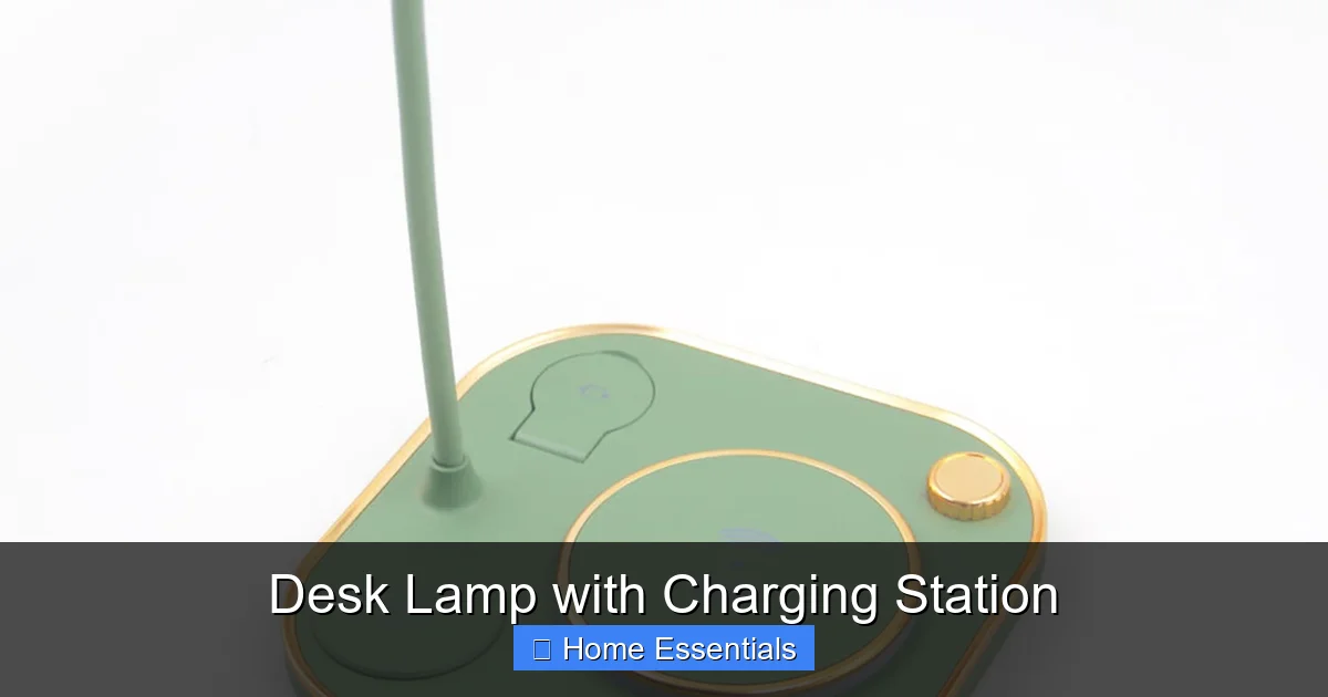 Desk Lamp with Charging Station