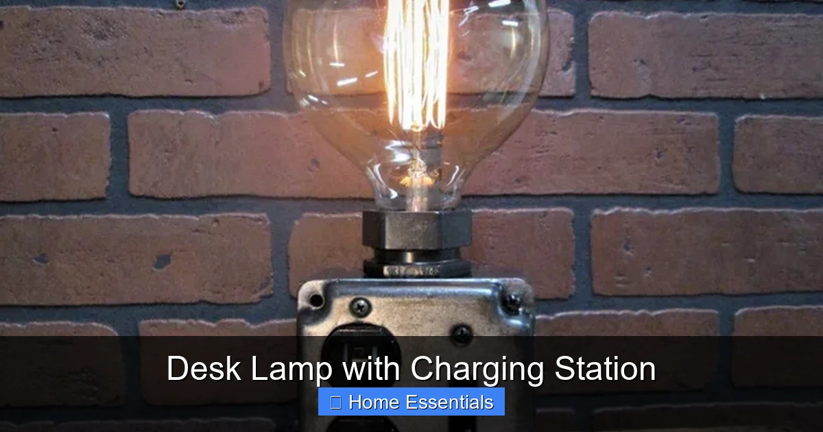 Desk Lamp with Charging Station