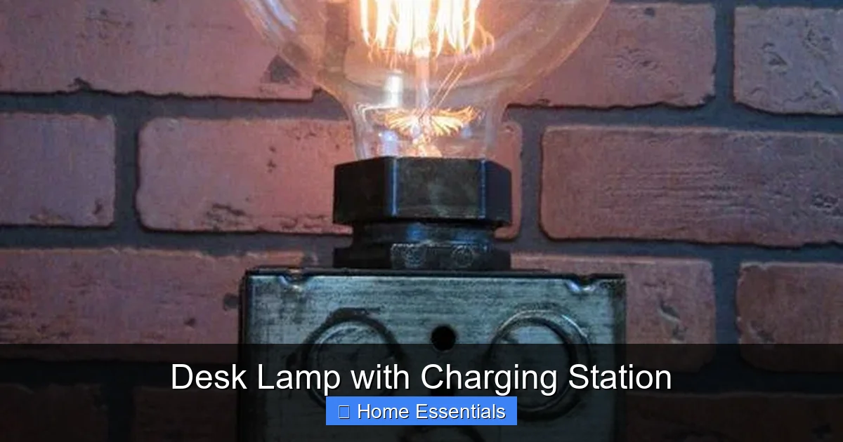 Desk Lamp with Charging Station