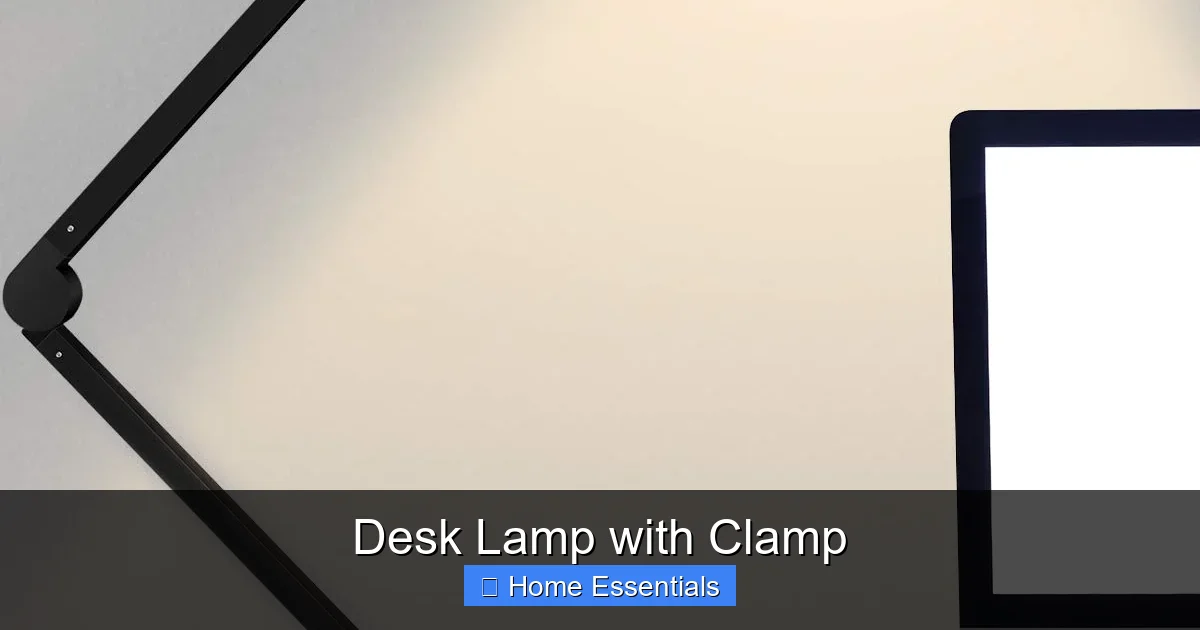 Desk Lamp with Clamp