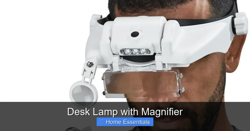 Desk Lamp with Magnifier