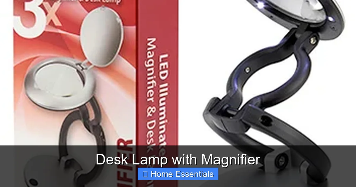Desk Lamp with Magnifier