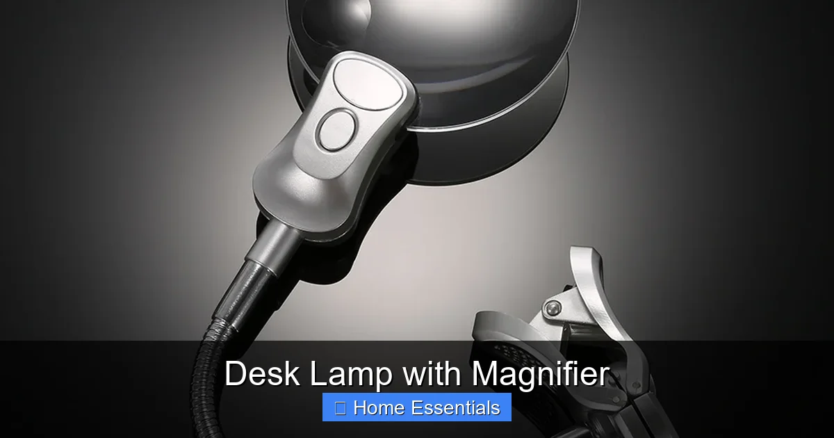 Desk Lamp with Magnifier