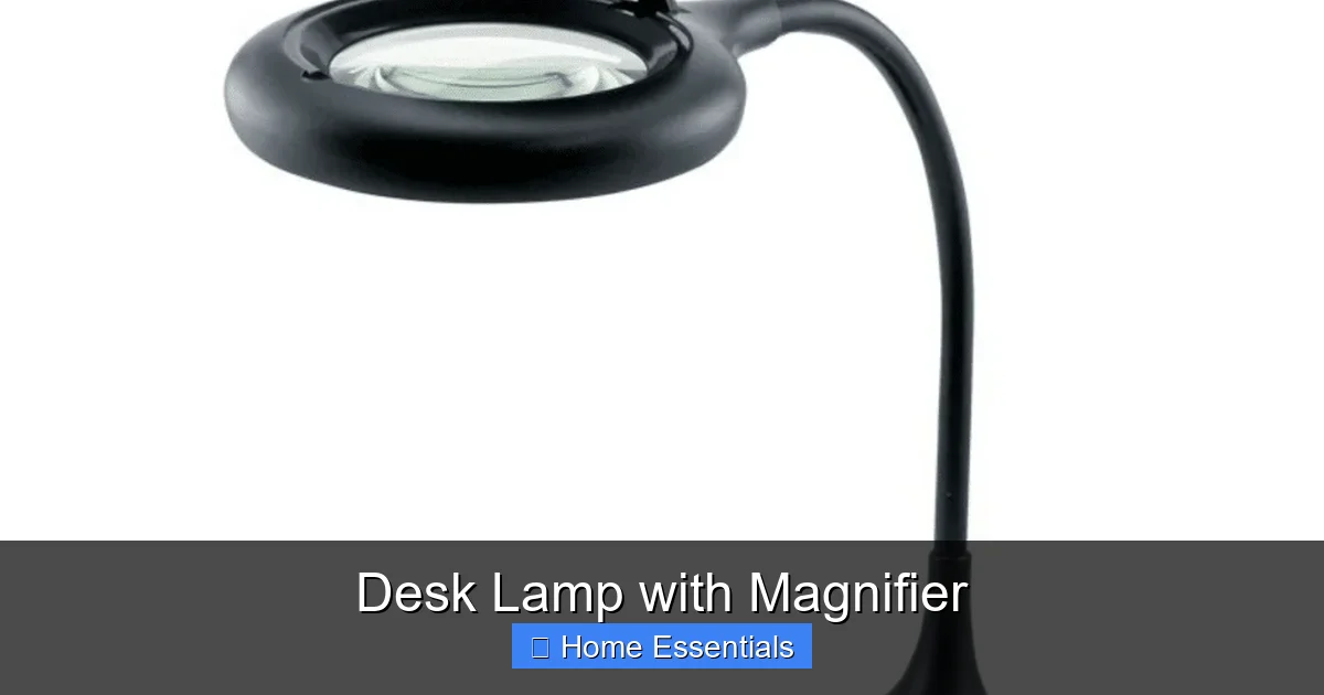Desk Lamp with Magnifier