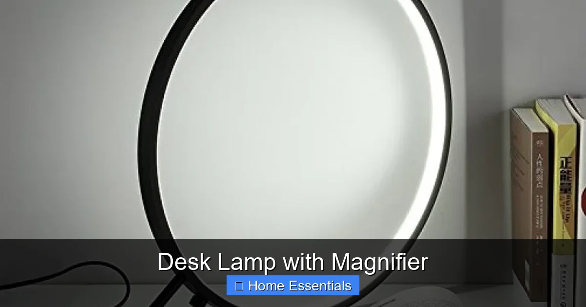 Desk Lamp with Magnifier