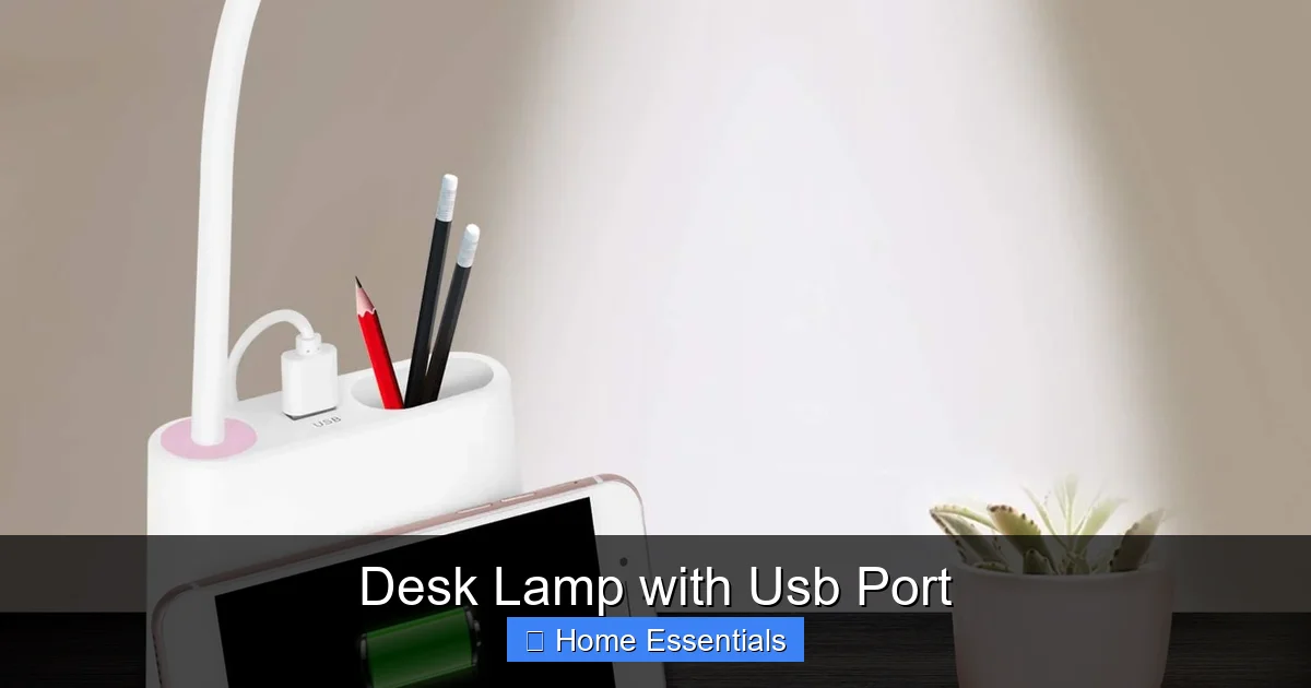 Desk Lamp with Usb Port