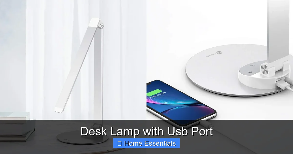 Desk Lamp with Usb Port