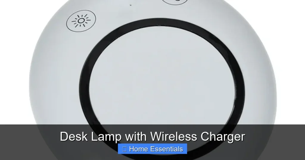 Desk Lamp with Wireless Charger