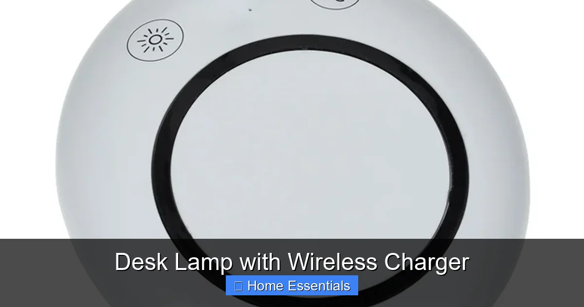Desk Lamp with Wireless Charger