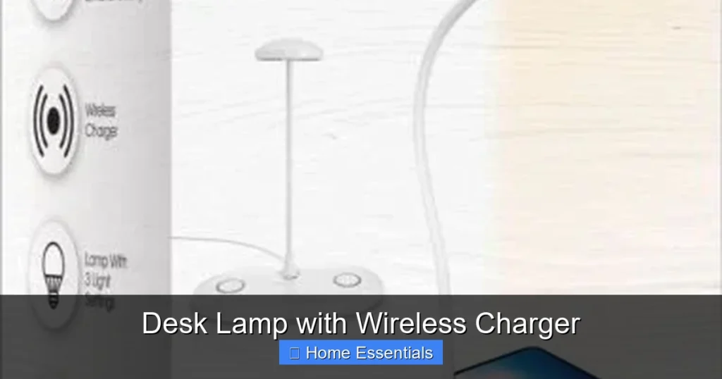 Desk Lamp with Wireless Charger