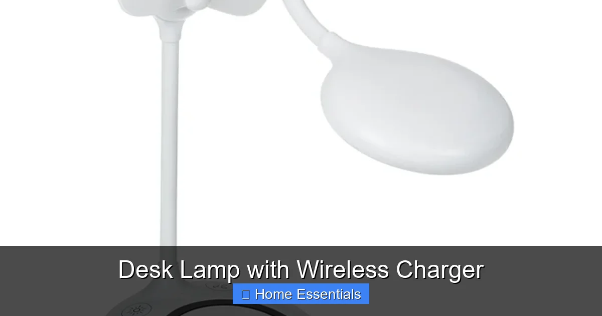 Desk Lamp with Wireless Charger