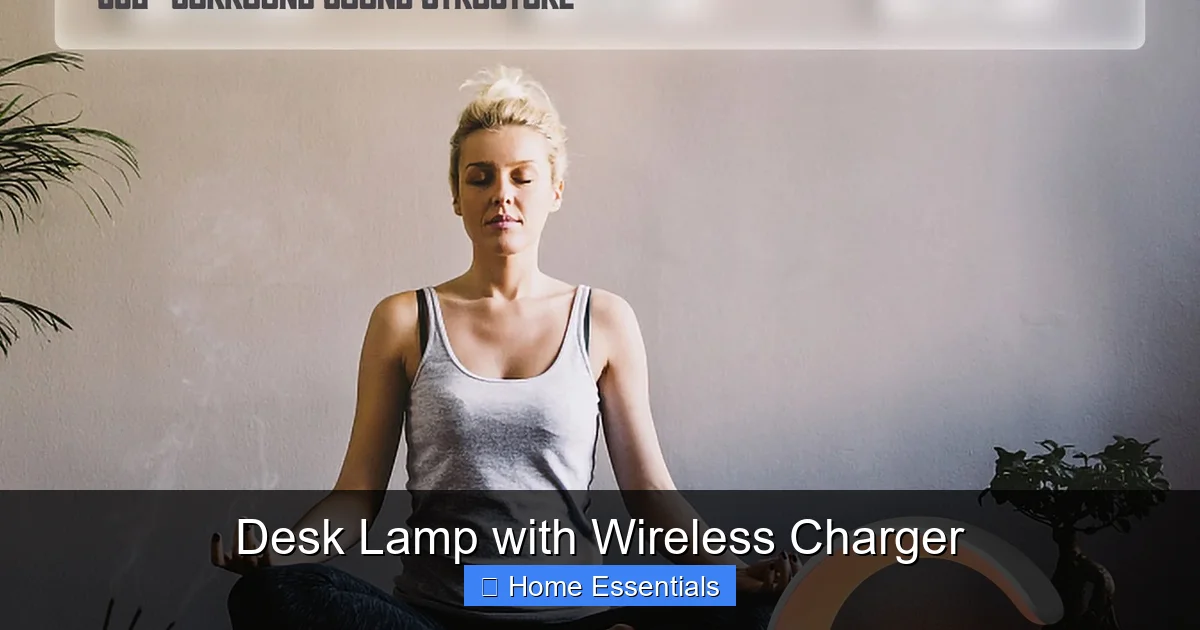 Desk Lamp with Wireless Charger