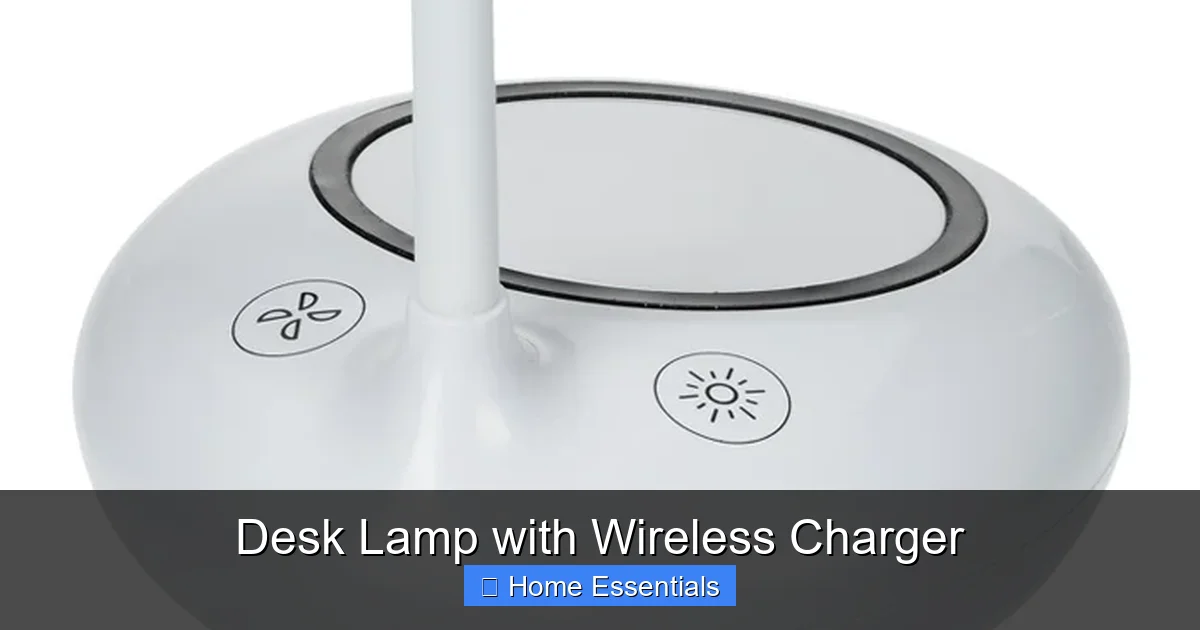 Desk Lamp with Wireless Charger