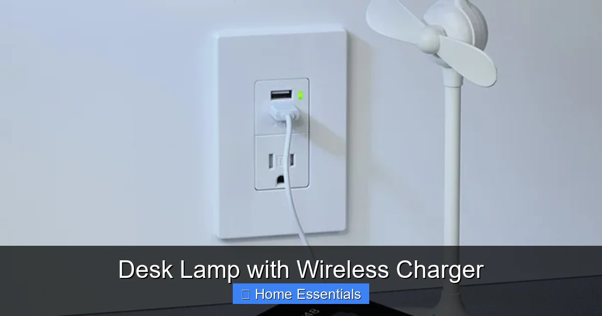 Desk Lamp with Wireless Charger