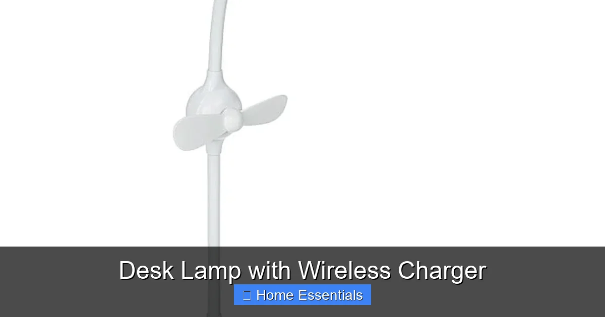 Desk Lamp with Wireless Charger